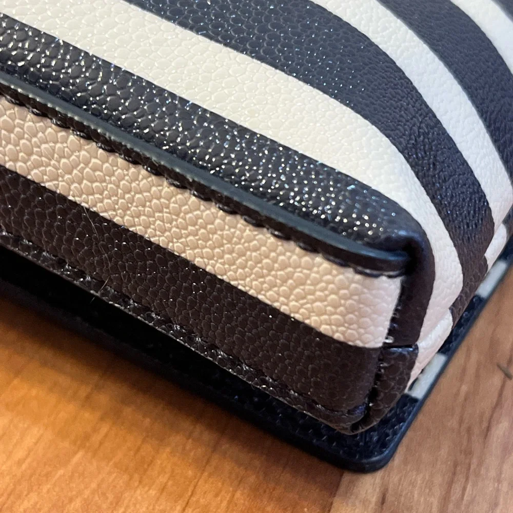 Kate Spade Navy and White Striped Crossbody Bag - Picture 6 of 13
